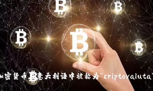 加密货币在意大利语中被称为“criptovaluta”。